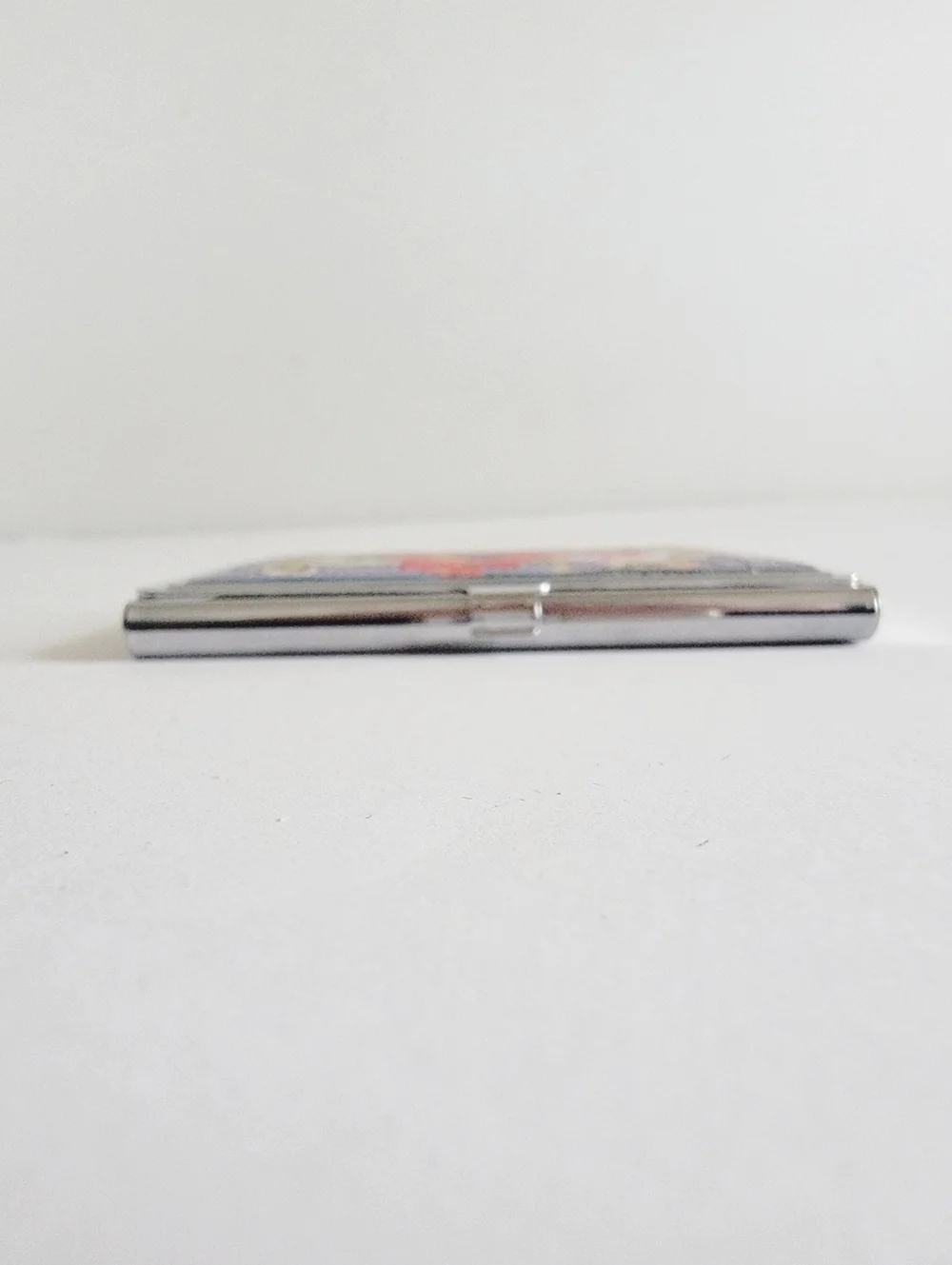Brighton Blossom Floral Silver Metal Card Case Minimalist Cottagecore Minimalist